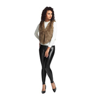 Mink Fur Ultra-short Womens Vestwaistcoat
