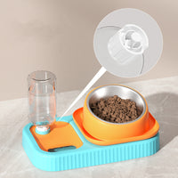 Anti Overturning Automatic Drinking Water Cat And Dog Food Bowl