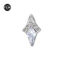 Versatile Minimalist Kite-shaped Rhombus Earring Studs