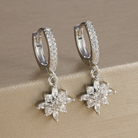 Diamond SUNFLOWER Earrings Fashion Exquisite Women