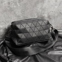 Fashion Men's And Women's Shoulder Bag Crossbody Geometric Diamond Pattern Bag