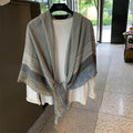 Sunscreen Large Kerchief Thin Silk Scarf Air-conditioned Room Outer Shawl