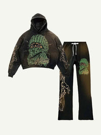 Fashion Casual Printed Polyester Sweater