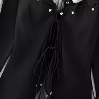 Winter New Women's Clothing Style Fashion Bowknot Silk Satin Textured Shirt