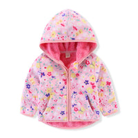 Spring And Autumn Girls' Polar Fleece Boy's Thick Jacket Sweatshirt