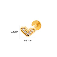 Stainless Steel Internal Thread Flat Bottom Rod Labret