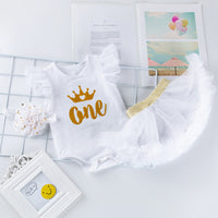 Girls Birthday Sleeveless Suit Infant