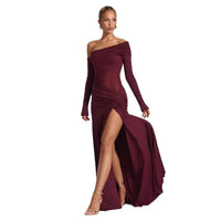 Slim-fit Round-neck Pleated Sheath Irregular Mesh Sleeveless Dress