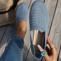 Plus-size Breathable Low-cut Knit Shoes For Women