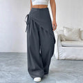 Designer-style Loose-fit Figure-flattering High-end Wide-leg Pants