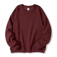 Autumn And Winter American Retro Composite Crew Neck Pullover Sweatshirt Men