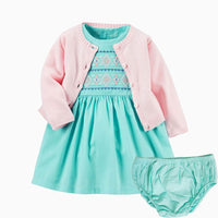 Baby Knitted Long Sleeve Jacket Shorts