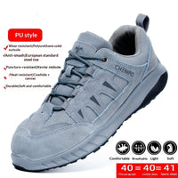 Mens Safety Shoes Puncture-Resistant And Impact-Resistant Work Boots