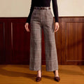 Wool Plaid Pants Womens New Autumnwinter Style For Petite Figures