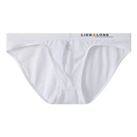 Men's Front Fastening Leak Breathable Low Waist Sexy Ice Silk Briefs