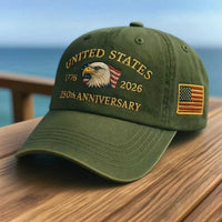 USA 250th Anniversary Cap Washed-Print Hat