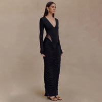 Women's Elegant Tight-Fitting Long-Sleeve Sheath Dress