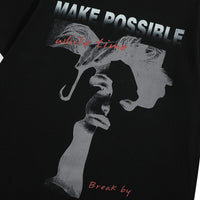 Creative Abstract Printing Short-sleeved T-shirt For Men