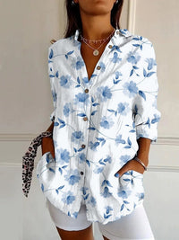 Women's Long-sleeved Printed Shirt