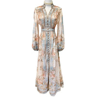 Printed Long-sleeve Dress For Women
