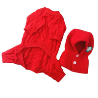 Autumn And Winter New Pet Four-leg Knitted Warm Sweater