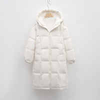 Thickened Loose Bread Jacket New Duck Down Winter Coat Extended Knee-length Down Jacket Women