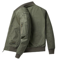 Men's Relaxed-fit Baseball-collar Casual Jacket