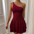Women's Creative Solid Color Versatile Halterneck Backless Dress