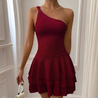 Women's Creative Solid Color Versatile Halterneck Backless Dress