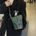Leather Chain Women's First Layer Leather One-shoulder Crossbody Bag