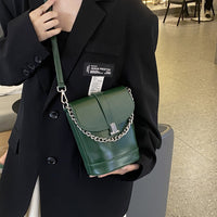 Leather Chain Women's First Layer Leather One-shoulder Crossbody Bag