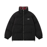 Double-sided Wear Double-sided Wear Plaid Stand Collar Cotton-padded Coat