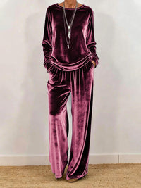 Stylish Minimalist And Relaxed Fit Womens Long Sleeve Set