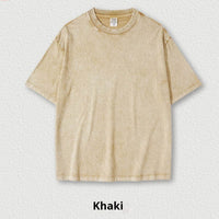 Washed Round Neck Short Sleeve Batik Children's T-shirt