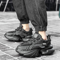 Mens Breathable Casual Height-enhancing Thick-soled Fashion Shoes