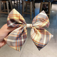 Girl's Plaid Bow Hairpin