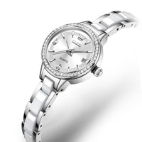 Oulishi Womens Watch With A Ceramic Strap A Versatile Quartz Timepiece