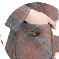Womens Stylish Casual And Chic Plaid Jacket