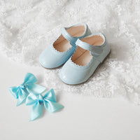 Spring And Autumn Girls Shallow Mouth Pumps Leather Shoes Temperament Girl Bow