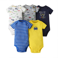 Five-piece Baby Short-sleeved One-piece Suit