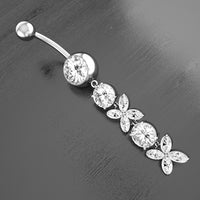 Creative round belly button ring