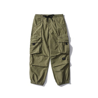 Multi-pocket drawstring overalls