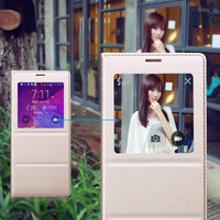 Smart cover for clamshell windows for Samsung note4