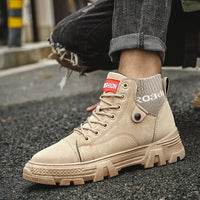 Men's autumn and winter woolen Martin boots