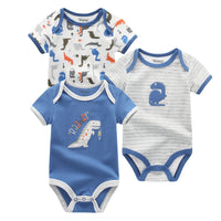 Baby's triangle Romper Summer Short Sleeve Top