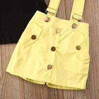 Two-piece suspender culottes