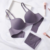 French simple British ice silk bra