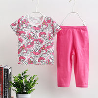 Thin Home Service Suit Short Sleeve Trousers Combination