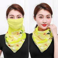 Sunscreen mask silk scarf neck scarf