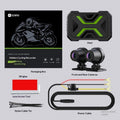 HD Front-and-rear Dual-lens Motorcycle Dash Cam